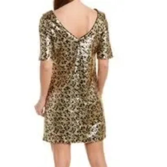 Betsey Jonhson leopard sequin sheath dress in leopard color size 0 - Picture 4 of 5